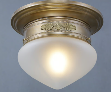 PAPA 20/1 - Handmade brass ceiling lamp by Patinas Lighting - view 3